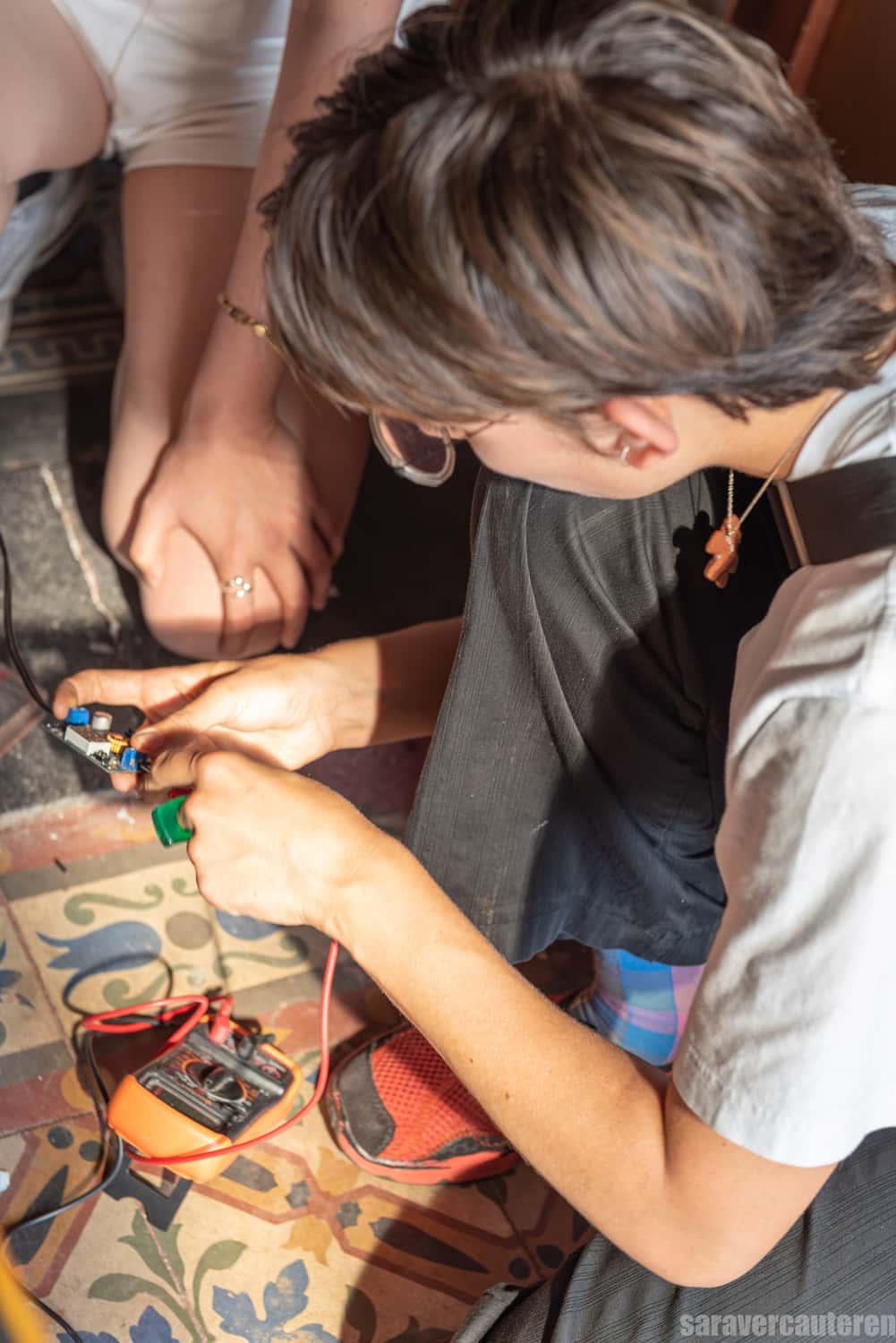 a workshop on bike and solar power in Antwerp, BE.