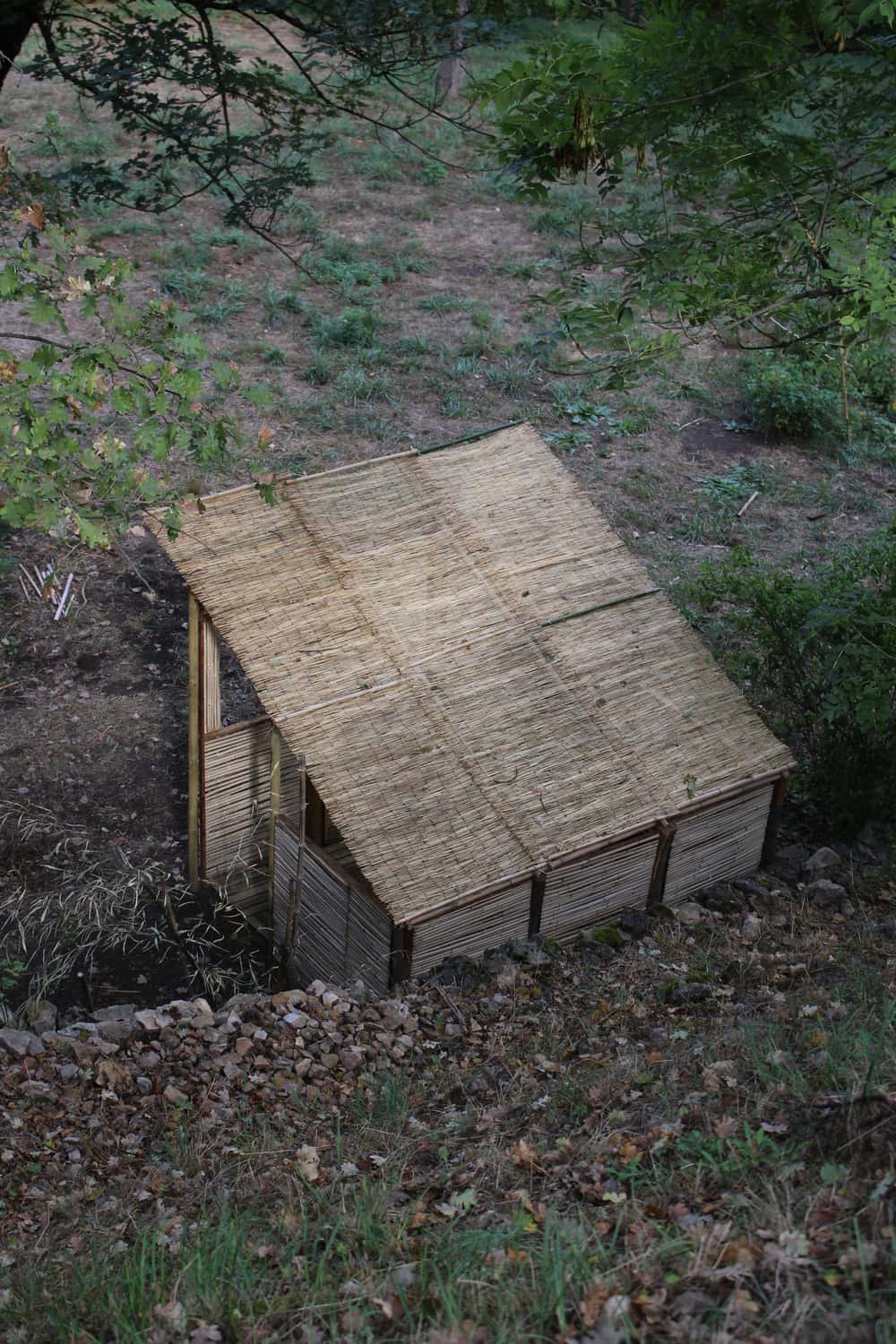 The hut in the garden in Les Cévennes, France.