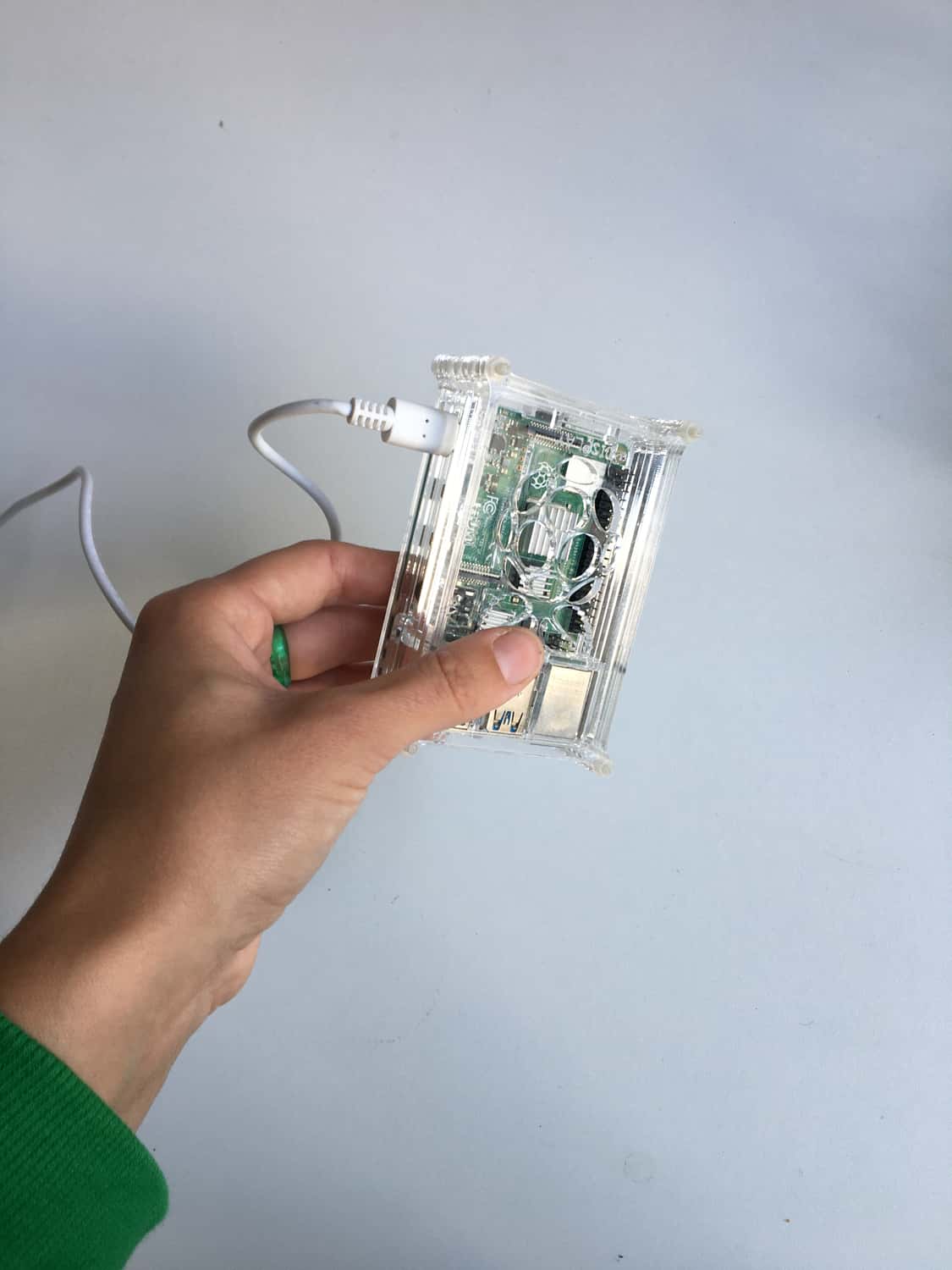The RaspberryPi hosting the website